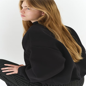 Sudaderas Unisex de Algodón, Elegantes y Cómodas, Ropa Casual para Mujer, Atuendos Diarios, Venta al por Mayor, Top con Cuello Alto - Product Image 5