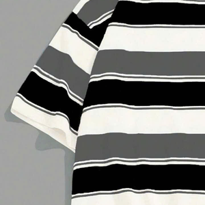 Men's Short Sleeve T-Shirt Quick Dry Soft Cotton with Anti-Bacteria <b>Fabric</b> Custom Logo for Puff Print OEM ODM Support - Product Image 3