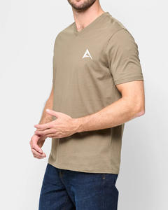 Personnalisable Hommes surdimensionné Demi-manches Ras du Cou T-Shirt Slim 100% Coton Tissu Doux Logo Personnalisé Broderie Impression Numérique - Product Image 6