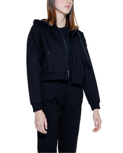 Sudaderas con capucha con cremallera completa de gran tamaño para mujer, sudadera de Hip Hop cómoda de Invierno en Blanco sólido, forro polar de algodón 100% - Product Image 3