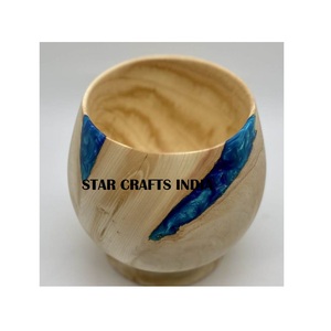 Bol en bois de fruits et salade en bois d'acacia de qualité supérieure bols en bois faits à la main de haute qualité pour l'hôtel et le restaurant en gros - Product Image 1