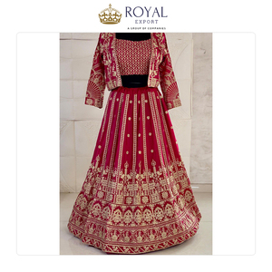 Excellent Quality Latest Designer Collection of Premium Chinnon <b>Material</b> Woman Lehenga Choli for Wedding and Party Wear - Product Image 4