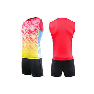 Vente en gros 100% polyester maillot de volley-ball gonflé personnalisé coloré collège formation plage uniforme volley-ball porter - Product Image 4