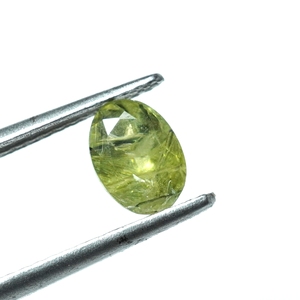 Piedra preciosa de corte de titanita de forma ovalada facetada de rutilo esfeno natural suelta para la fabricación de joyas - Product Image 5