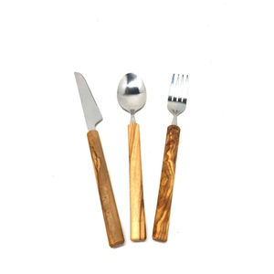 Wholesale Custom Eco Friendly <b>Vintage</b> Stainless Steel Food Safe Durable Designer <b>Cutlery</b> Silverware Embossed Design Handle - Product Image 5