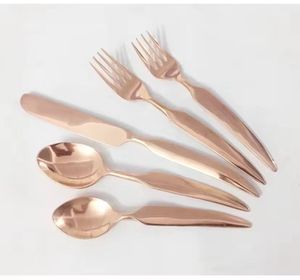 Cubiertos de cocina plateados de acero inoxidable de alta calidad, vajilla, juego de cubiertos de Metal atractivo - Product Image 3