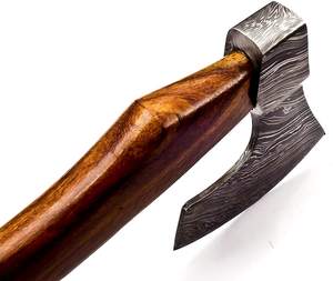 Wholesale Customized Bulk Orders OEM ODM Service Professional Axe Handmade Damascus Steel Hatchet Axe with Natural Wood <b>Handle</b> - Product Image 4