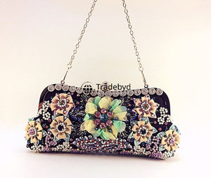 Fashion Embroidered Clutch Purse <b>Handbag</b> for Women Ethnic Designer Style by Tradebyd - Product Image 1