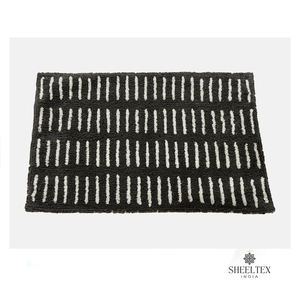 Tapis de bain en coton tufté à haute contournure, élégants, confort ultime, durabilité, tailles personnalisées, pour la maison et l'hôtel, réversibles, lavables, modernes - Product Image 6