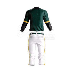 Nueva llegada de alta calidad por encargo uniforme de béisbol liso teñido de color sólido hombres uniforme de béisbol - Product Image 4
