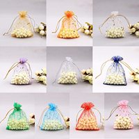 Sacs en organza à mailles étoiles et lune MU, sacs à bijoux personnalisés, pochette à cordon, sacs cadeaux en organza pour bonbons, vêtements, chaussures, mariage, fête