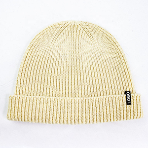 Bonnet ajusté avec broderie personnalisée, chapeaux de qualité supérieure, luxe, tricot côtelé en laine, bonnet de pêcheur pour homme avec logo personnalisé - Product Image 5