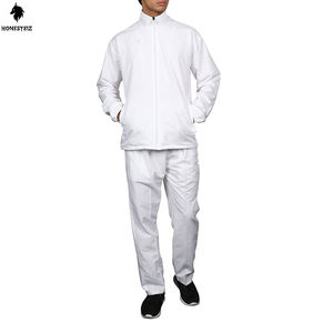 ชุดวอร์มวอร์มลำลอง2ชิ้นแนววินเทจของผู้ชายชุดวอร์มแบบยืดหยุ่นเอวแบนสไตล์ด้านหน้าสำหรับกลางแจ้ง - Product Image 5