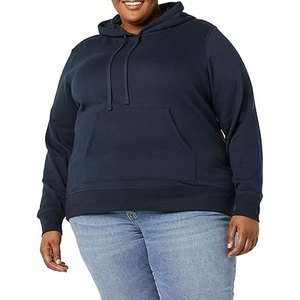 Mujeres talla XL polar azul marino capucha pulóver logotipo personalizado Unisex peso pesado Streetwear hombres sudaderas con capucha sudaderas invierno calidad - Product Image 2