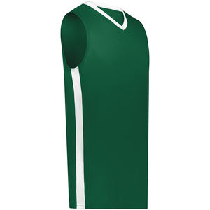 Maillots d'équipe réversibles de basket-ball personnalisés (jeunes et adultes) Techniques respirantes et imprimées en polyester 100% de haute qualité - Product Image 5