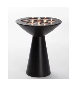 Bougeoir fini noir en bois de grande qualité pour la décoration de la maison et la décoration d'église prix abordable Produits Offre Spéciale - Product Image 1