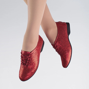 Zapatos de baile de Jazz transpirables de suela blanda, calzado de práctica deportiva de Color loro, zapatos de baile de cuero de vaca genuino - Product Image 6