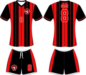 Uniforme de Fútbol Personalizado de Alta Calidad, Transpirable, 100% Poliéster, 220g, Manga Corta, Color Sólido, con Logotipo Frontal para Equipos Deportivos - Product Image 6