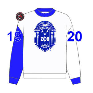 Sudadera con capucha de parafernalia bordada de hermandad de mujeres Zeta Phi Beta griega personalizada - Product Image 6