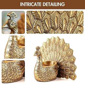 <b>Sack</b> Aluminium Dancing Swan Figurine Pair for <b>Christmas</b> for & Good Luck | Home Dcor Tabletop Showpiece Scented Votive Candles - Product Image 6