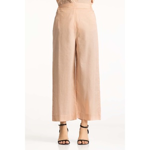 กางเกงขายาวทรงปาลาซโซ่ผ้าลินิน 100% สำหรับผู้หญิง เอวสูง ระบายอากาศได้ดี น้ำหนักเบา เอวยางยืด รุ่น Wild WM-TRC-SS24-011 - Product Image 2