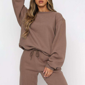 Chándal informal personalizado para mujer, chaqueta superior con cremallera de 2 piezas y pantalón con cintura elástica, conjuntos de chándal cortavientos para mujer - Product Image 5