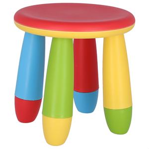 Sgabello Rosso per Bambini WELL HOME, Robusto e Durevole in Plastica, Diametro 30x26 cm, Sedia per Bambini - Product Image 6