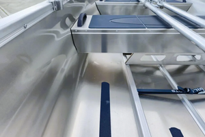 Bateau de pêche en eau douce de luxe d'occasion 2023 Linderr Sportsmann 355 4m avec coque en aluminium à plancher plat à vendre - Product Image 3