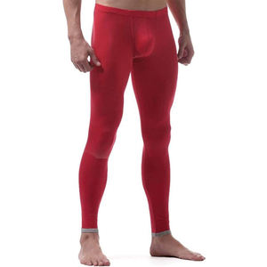 Men's Mid Waist Solid <b>Pattern</b> Fitness <b>Leggings</b> Comfortable Breathable Quick Dry Spandex/Nylon with Custom Logo Hot Sale - Product Image 4