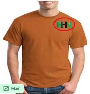 Camiseta de algodón de calidad de lujo para hombre, venta al por mayor, logotipo personalizado, estampado, ajuste holgado, hombro caído, liso, talla grande, corto, informal - Product Image 1