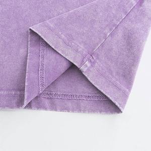 Unisex diseño personalizado 100% algodón 270gsm peso pesado Vintage Batik lavado cuello redondo manga corta Camiseta venta camisetas para hombres - Product Image 4