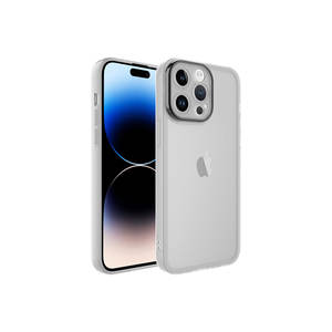 Étui de protection pour appareil photo transparent antichoc en PC rigide et silicone souple pour iPhone 14 Pro Max, modèle Plus - Product Image 1