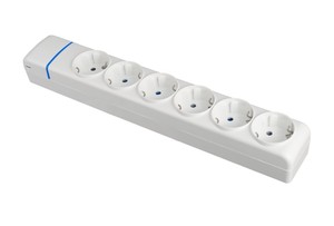 Serie ION multi-base a 6 prese, senza fili, senza interruttore, 16A 250V (Solera 8006P) - Product Image 1