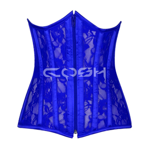 Corset en maille florale bleu ciel |   Achetez maintenant - Product Image 4