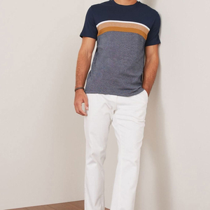 High Quality 100% Cotton <b>Canvas</b> Solid Men's Custom Logo Breathable Short Sleeve Regular Fit Summer T-Shirt 300 Grams Blank - Product Image 5