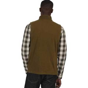 2024 nuevo chaleco transpirable de alta calidad OEM para hombre, chaquetas cálidas suaves de lana, chaleco de lana de algodón sin mangas para invierno - Product Image 2