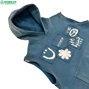 Sweat à capuche unisexe en molleton 100 % coton, impression DTG, coupe classique, épais, avec étiquette tissée et broderie – Vente en gros - Product Image 3
