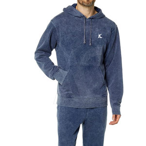 Sudadera con Capucha para Hombre, Lavado Ácido, Corte Holgado Estilo Urbano, Tela de Algodón Suave, Perfecta para Moda Casual Diaria - Product Image 1