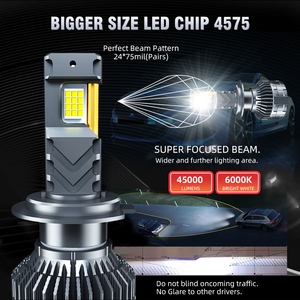 POPOW P18 300W 45000 lúmenes, <span class=keywords><strong>Faro</strong></span> Delantero para Automóvil H4 Súper Brillante de Calidad, Ventilador de Refrigeración, Accesorios para Automóvil, <span class=keywords><strong>Faro</strong></span> Delantero LED para Automóvil - Product Image 3