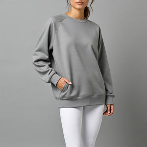 เสื้อสเวตเตอร์พิมพ์ลายซับลิเมชันสำหรับผู้หญิงเสื้อโอเวอร์ไซส์ทรงหลวมพิมพ์ลายซับลิเมชันสำหรับผู้หญิง - Product Image 3