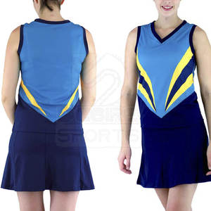 En stock, uniforme de netball de qualité supérieure, design unique, fabriqué avec des vêtements de sport de la meilleure qualité. - Product Image 3