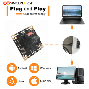 โมดูลกล้อง 2MP USB2.0 UVC พร้อม SDK และเลนส์แบบยืดหยุ่น M12 หรือ C/CS สำหรับการรวมเลนส์เพื่อการถ่ายภาพและการจดจำแบบกำหนดเองได้ - Product Image 6