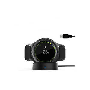Câble de charge USB noir Netzy de 1 m pour Samsung Gear S3 Frontier/Classic Smartwatch, support et socle de remplacement - Product Image 2