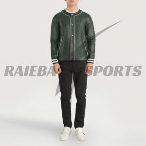 Venta caliente personalizado de los hombres de calidad superior de lana de seda de cuero Bomber Coat Stand Trending College Baseball Jacket - Product Image 4