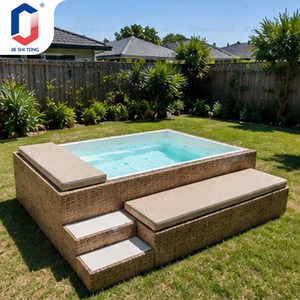 Piscina Portátil Prefabricada con Estructura de Fibra de Vidrio para Jardín, Hotel o Resort - Product Image 3