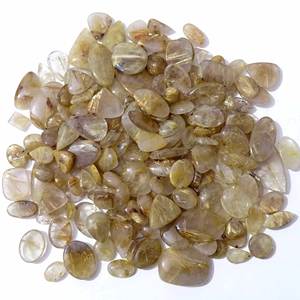 Vente en gros de pierre rutile naturelle dorée Cabochon en vrac Mélange de pierres précieuses en forme de bijoux en rutile Pierre précieuse de qualité - Product Image 5