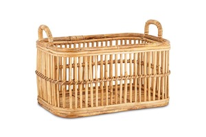 Panier à linge Artex Green Earth en rotin naturel fait main, écologique, avec poignées, design moderne multifonctionnel, rond - Product Image 1