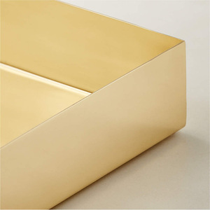 En Stock, forme personnalisée en métal, élégants plateaux décoratifs en laiton métallique pour le parfum et la décoration de la maison - Product Image 2