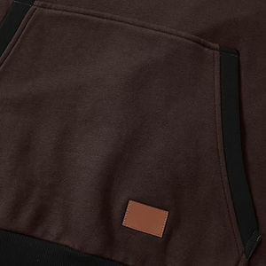 Sweat à capuche lourd pour homme fabriqué à partir de tissu polaire dense couche extérieure lisse coupe moderne idéal pour les tenues d'automne et d'hiver - Product Image 5