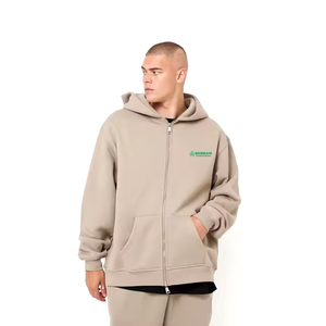 Wholesale New Style Lightweight Quick Dry Breathable Unisex Zipper Hoodies <b>Thick</b> <b>Fleece</b> 100% Cotton Winter Sweatshirts - Product Image 2